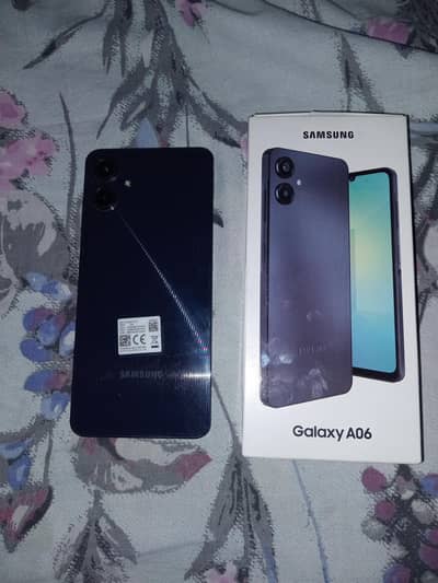 Samsung Mobile A06 with box 4 64 10by10