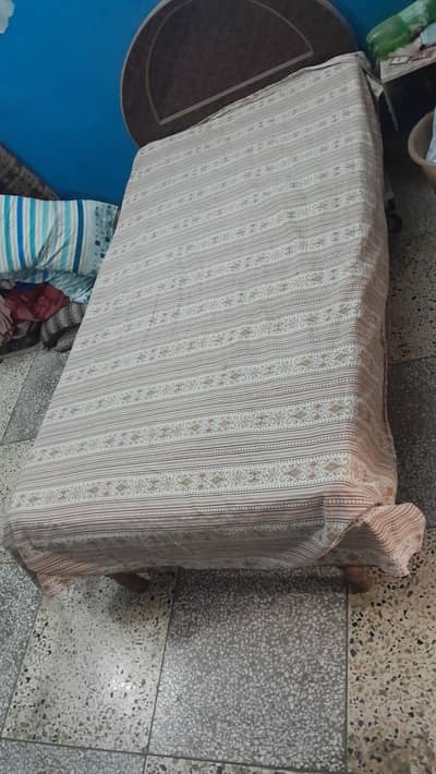 single bed with foam
