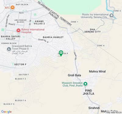 Kanal Plot for Sale in bahria Town Phase 8 Sector P