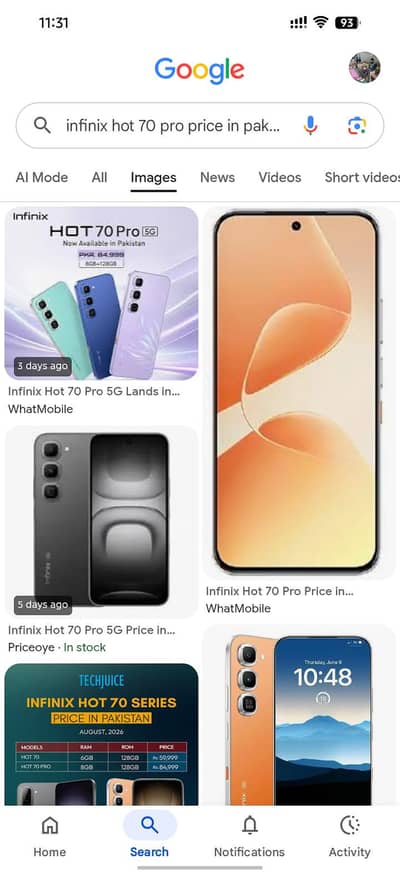 Infinix Hot 70 Pro