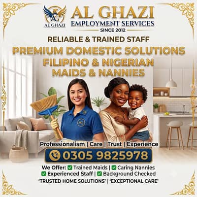 Nigerian / Filipino / Home Maid / Driver available 24/7