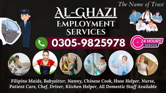 Professional Nanny / House Maid / Chef / Nursing staff available