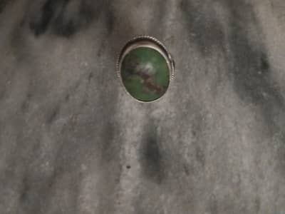Hussaini Feroza in silver chandi Ring