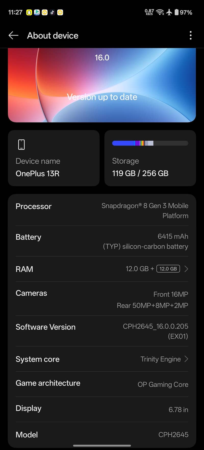 One Plus 13R 8