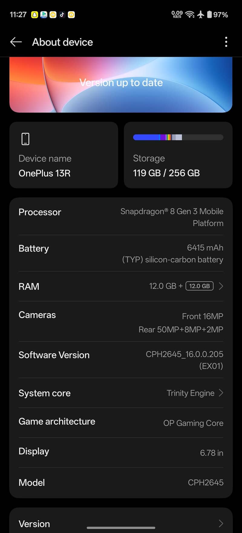One Plus 13R 9