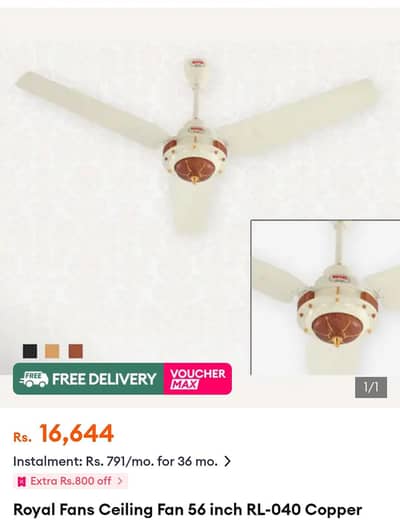 Royal Ceiling fancy Fan