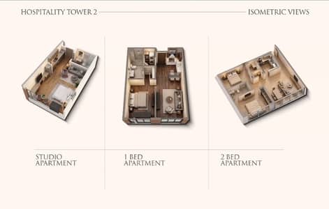 Luxury 554 Sq Ft Studio Apartment Available in Hospitality Tower 2 on Easy Installments
