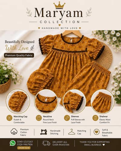 Maryam Collection | Handmade Kids Dress