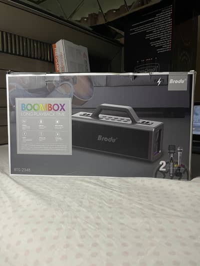 Brodu BTS-2348 100W Boommax speaker | 2 mic | RGB lights