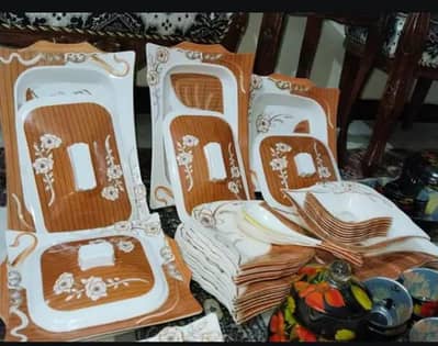 marble glass dinner set and melamine dinner set