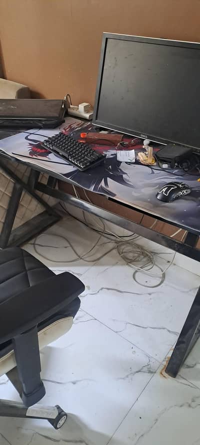 gaming table in X shape used 2 years