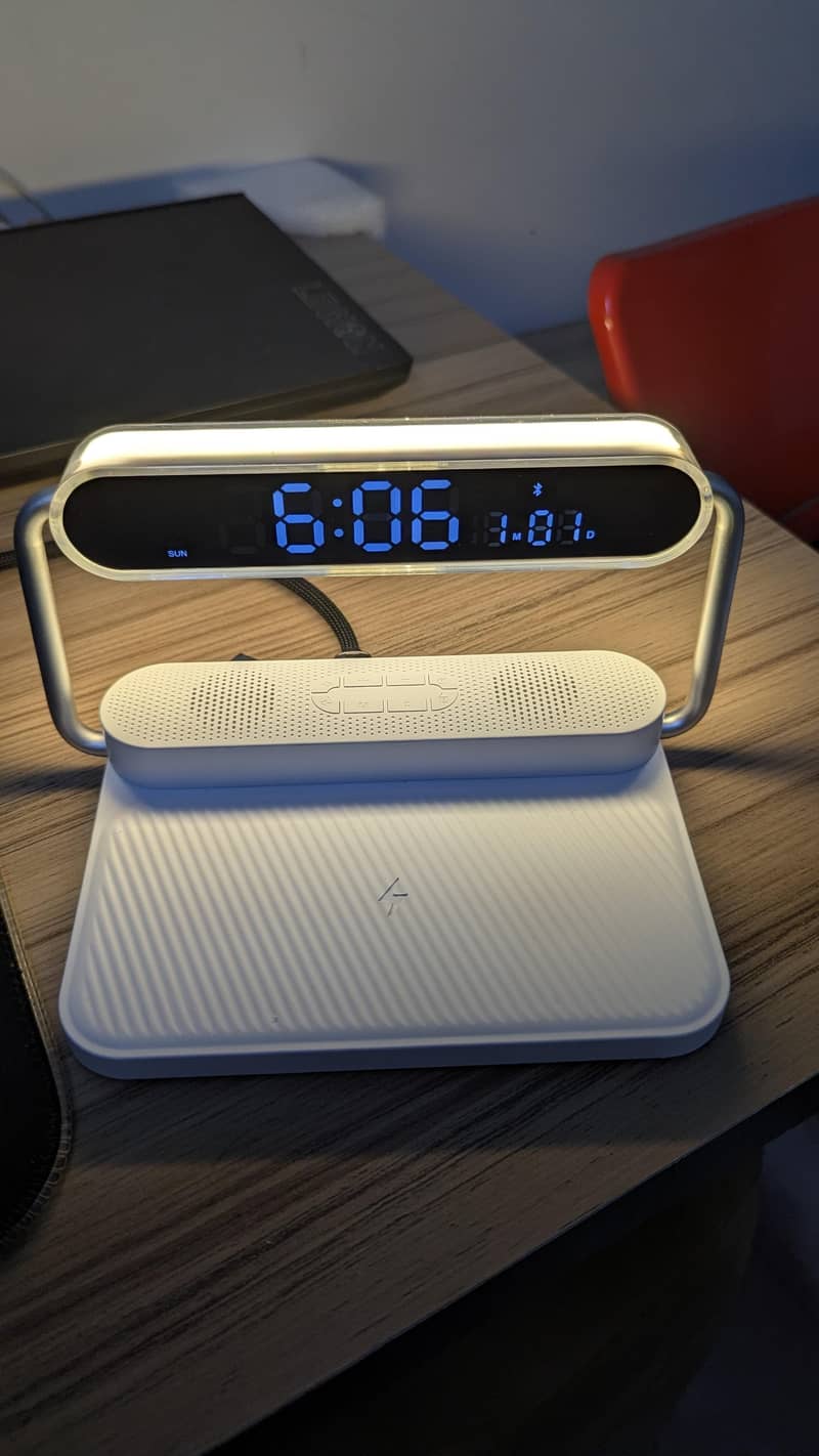 Multi-function Bluetooth Speaker, Lamp, Alarm Clock, Wireless Charging 1
