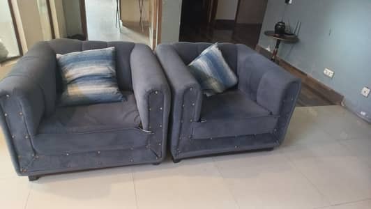 grey swede sofa 5 seater