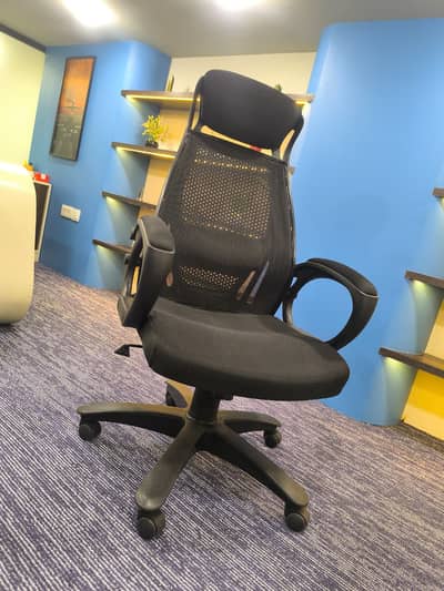 Boss B-543 Aqua Mesh High Back Revolving Chair