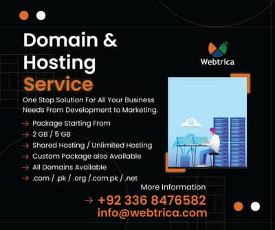 Website Design & Digital Marketing, Domain & Hosting, SEO Services