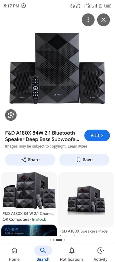 f&d a180x for selling