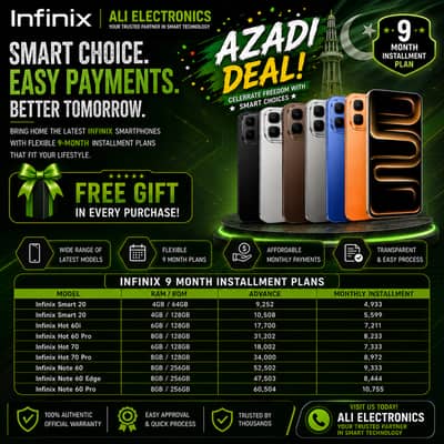 Mobile on installment / infinix mobile on installment / installment