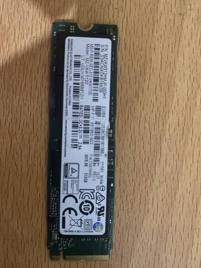 Samsung 512 gb Nvme ssd