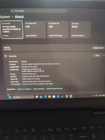 Dell Vostro 15 3000 Core i5 11th Gen | 8GB RAM | 256GB | MX330 2GB