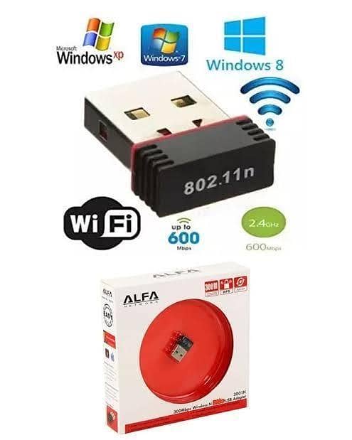 Alfa Network 3001N Wireless N Pico USB WiFi Adapter – 300Mbps High-Speed Compact Dongle for PC & Laptop