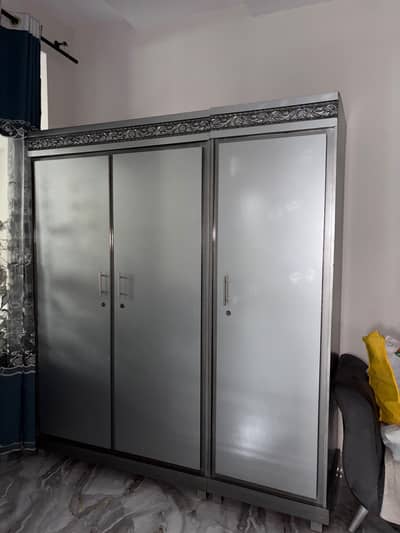 3 Door Cupboard & Showcase For Sale