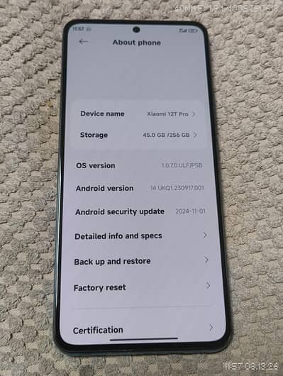 Xiaomi 12T Pro