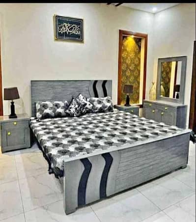 Bed set- king size bed-Luxury bed-Polish bed set- bed with side table