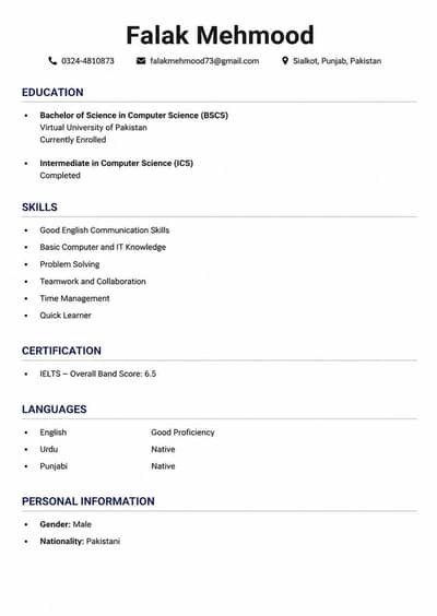 Job wanted