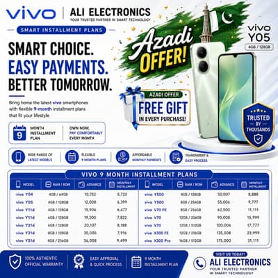 Mobile on Installment/vivo phone on Installment/Installment