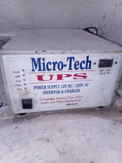 Micro Tech UPS 500 Watt 1000 Watt In working conditon