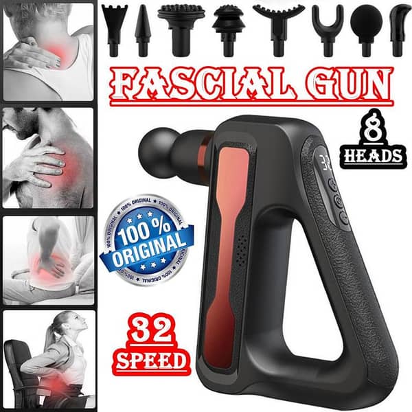 Professional Heavy Duty Triangle Deep Tissue Massage Gun – Rechargeable Muscle Massager for Full Body Relaxation & Pain Relief