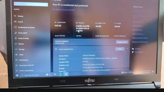 Fujitsu laptop