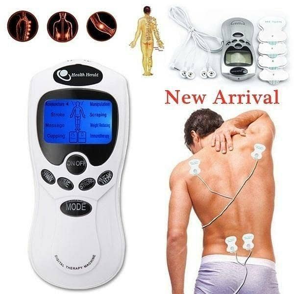 Digital Therapy Machine – Portable Electric Massager for Pain Relief & Muscle Relaxation, Neck, Back, Shoulder, Waist & Foot Massage Device"