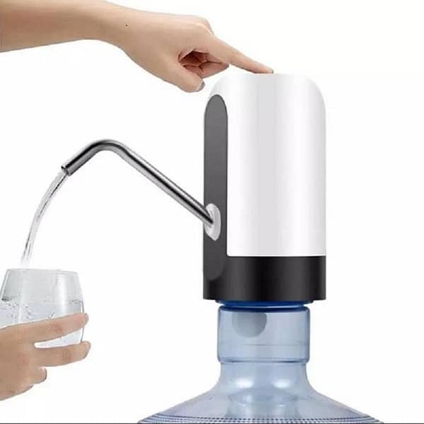 Smart USB Rechargeable Electric Water Bottle Pump with Fast Automatic Water Dispensing for Easy Use