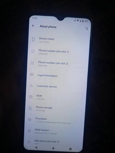 Vivo Y12A