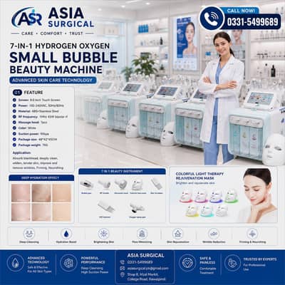 SMALL BUBBLE BEAUTY MACHINE 7in 1 HYDROGEN OXYGEN