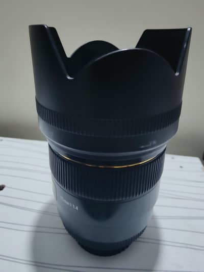 sigma 85mm 1.4 ,For cannon Mount Mint Condition lense