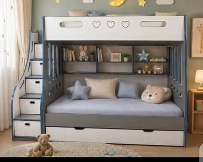Bunk bed | Kid wooden bunker bed | Baby bed | Double bed | Triple bed