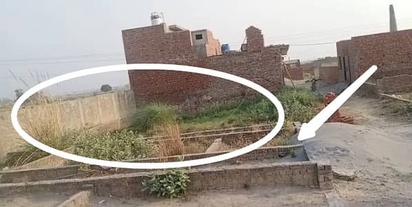 2 Marla Plot Foundation Work Completed Next To 50ft Road Few Steps From 200ft Near New Defence Road And Ferozepur Road Gajju Matah Lahore