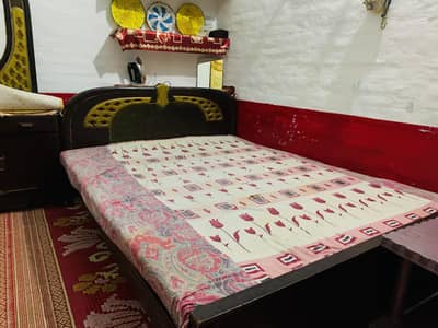 Double bed with metress