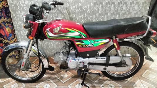 Honda Cd 70 2022 model 22 k August ki hai urjante sale