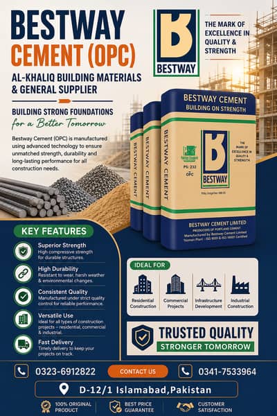 Bestway Ciment|Construction Material|Cement Supplier|