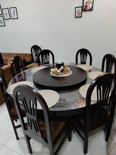 8 seater rotating top Dining Table