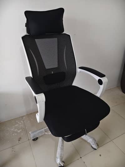 Ergonomic Mesh Office Chair with Footrest