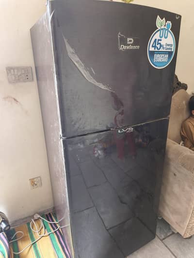 dawlance black fridge. very good condition