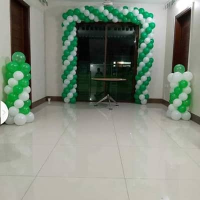 14 August Building Decoration Services | Pakistan Day Lights & Green