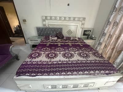 bed and dressing without mattress