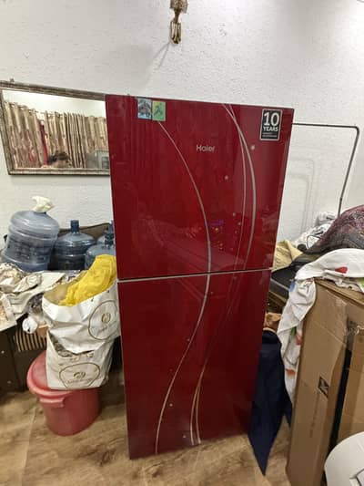 Haier fridge as new in red
