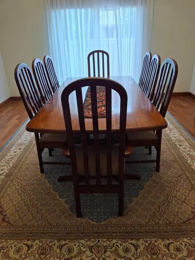 Solid Seesham Wood Dining Set - 8 Seats