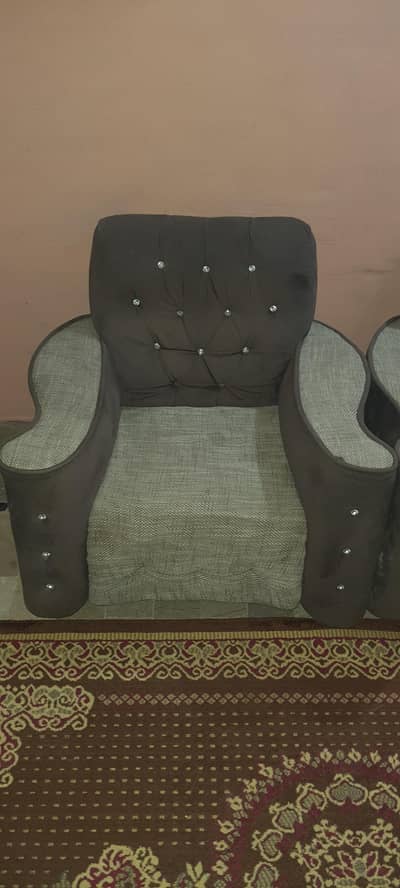 5 seat sofa set jumbo size brown